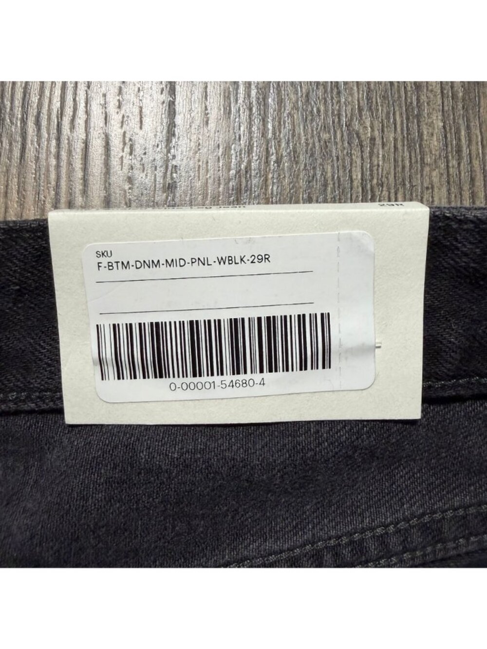 Everlane The Paneled Ultra Wide Leg Jean Twilight Washed Black Size 29R NWT - Picture 3 of 5